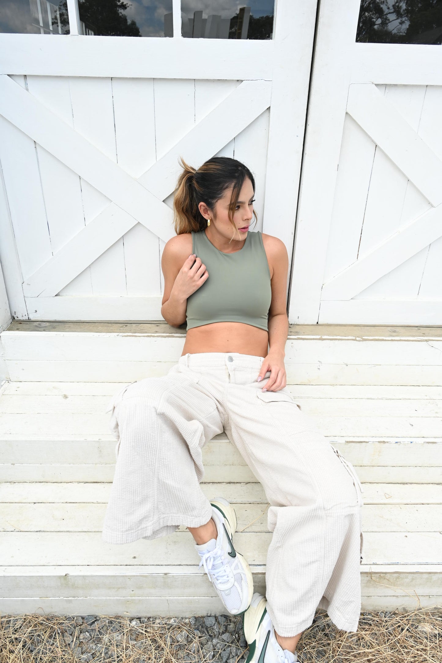 Crop Top Verde Vesta