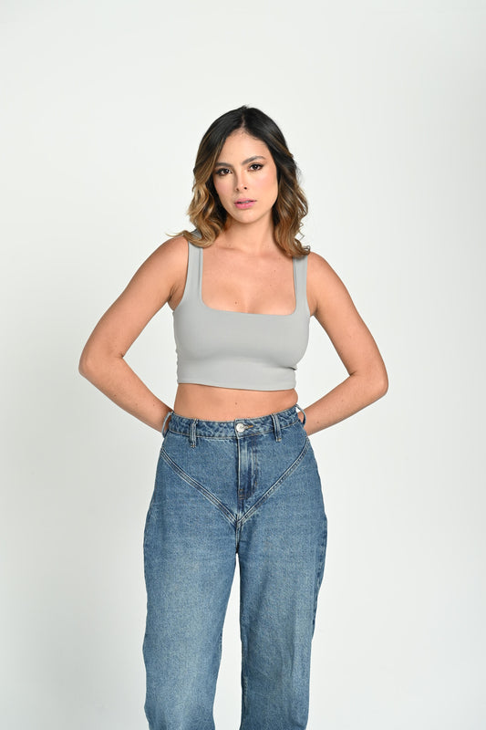 Crop Top Ajustado