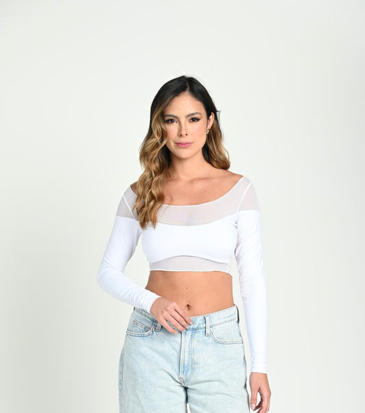  Crop Top Ceres Blanco