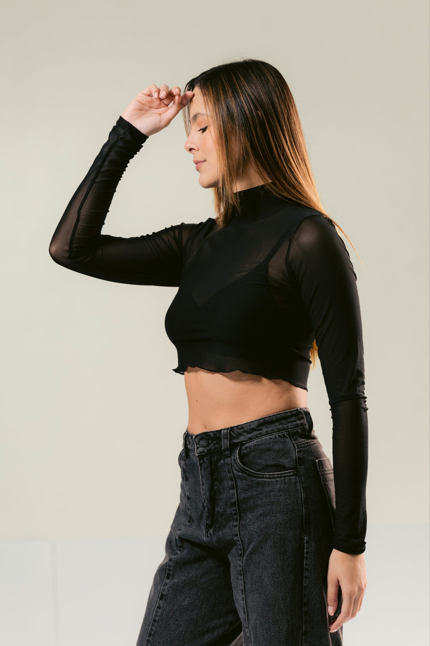 Mesh Top Negro